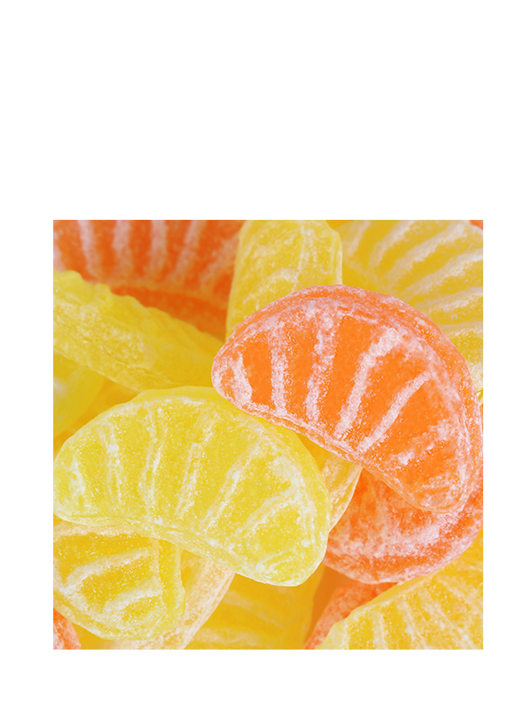Bonbons Quartiers de fruits