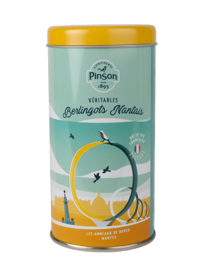 Boite fer berlingots nantais anneaux de buren