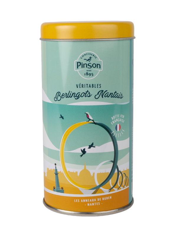 Boite fer berlingots nantais anneaux de buren