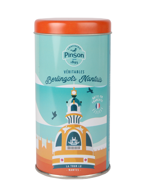 Boite fer berlingot nantais orange la tour lu nantes