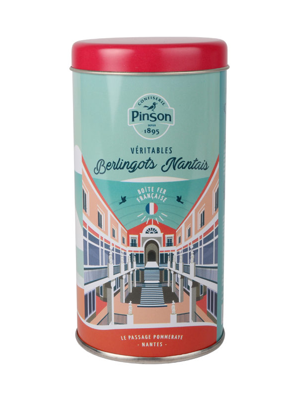 Boite fer rouge berlingot nantais le passage pommeraye