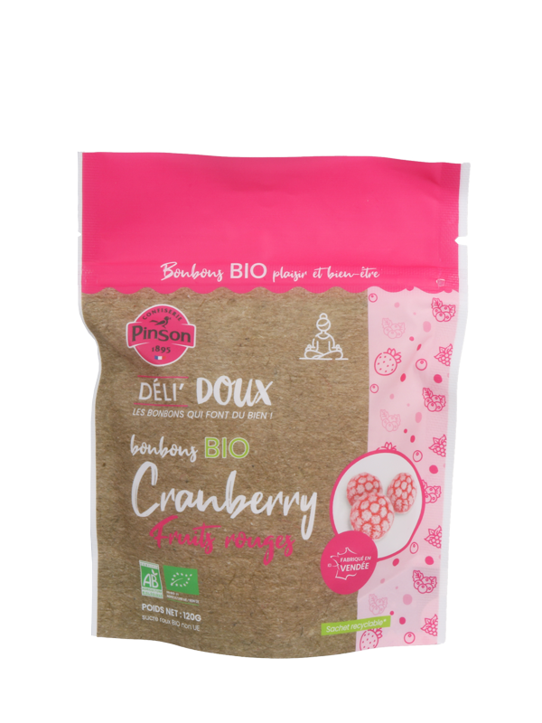 Bonbons cranberry fruits rouges