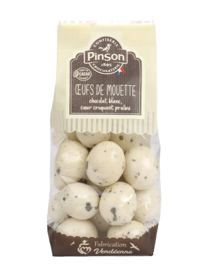 Oeufs de Mouette chocolat blanc praliné