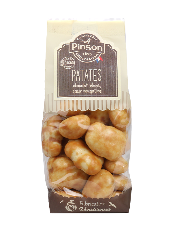 Patates coeur nougatine